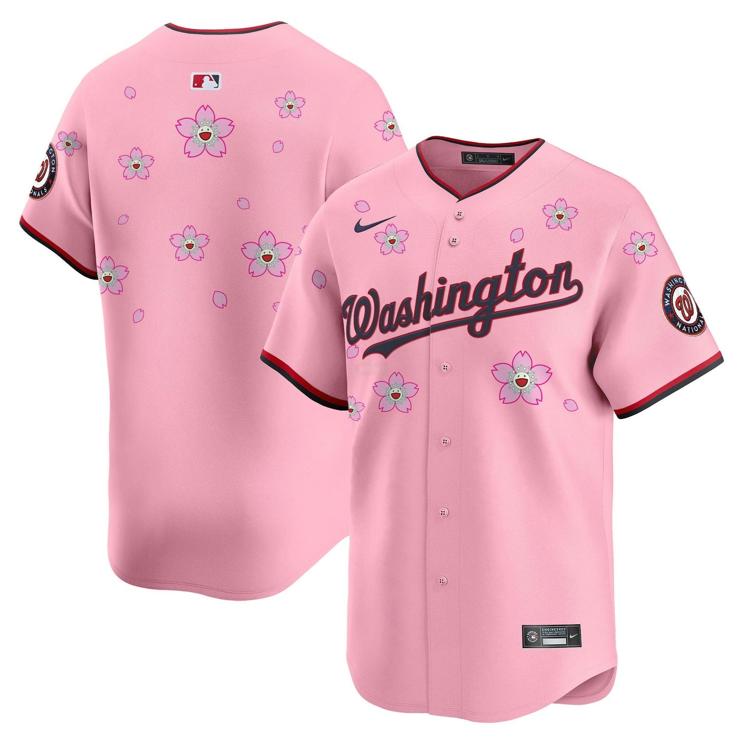 Camisa MLB Men’s Washington Cherry Blossom Vapor Premier Limited Jersey – Stitched