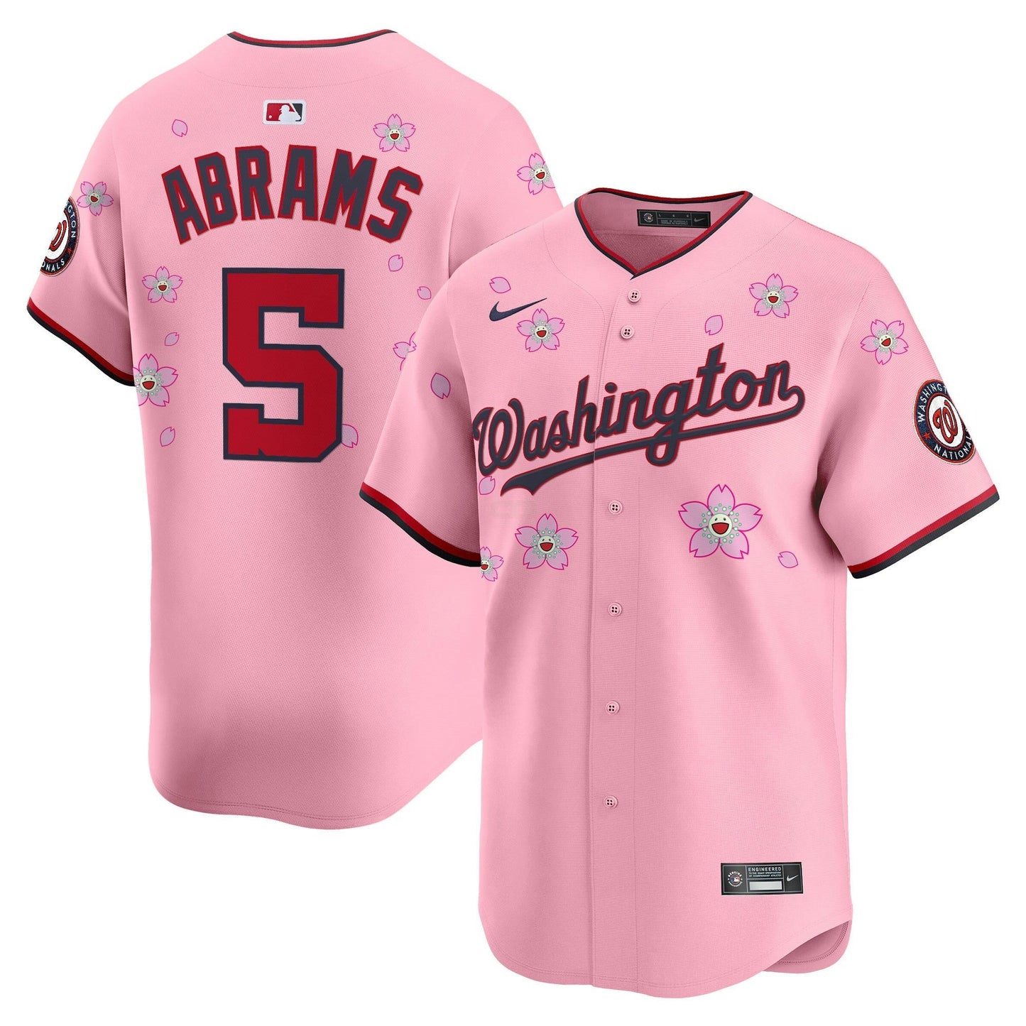 Camisa MLB Men’s Washington Cherry Blossom Vapor Premier Limited Jersey – Stitched