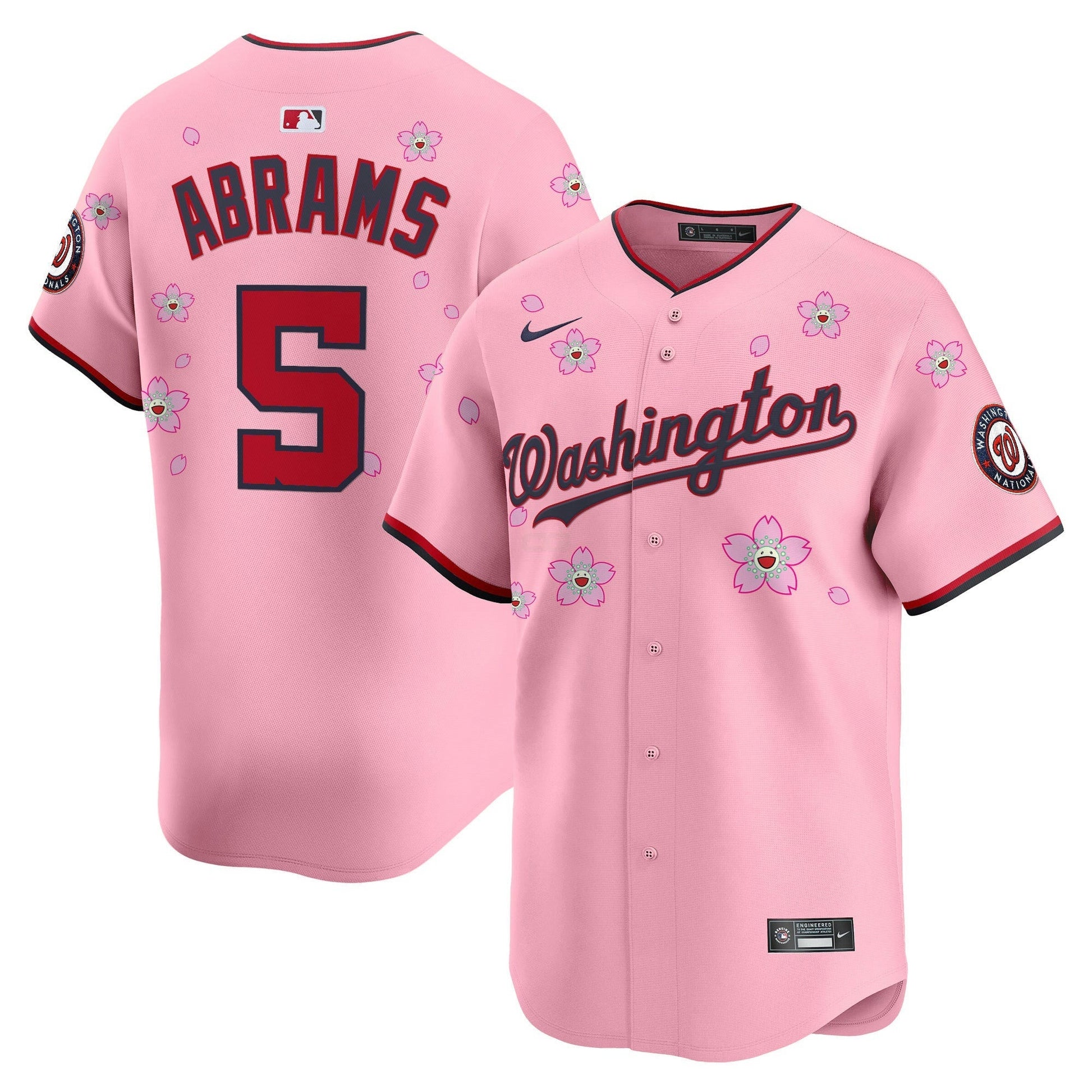 Camisa MLB Men’s Washington Cherry Blossom Vapor Premier Limited Jersey – Stitched