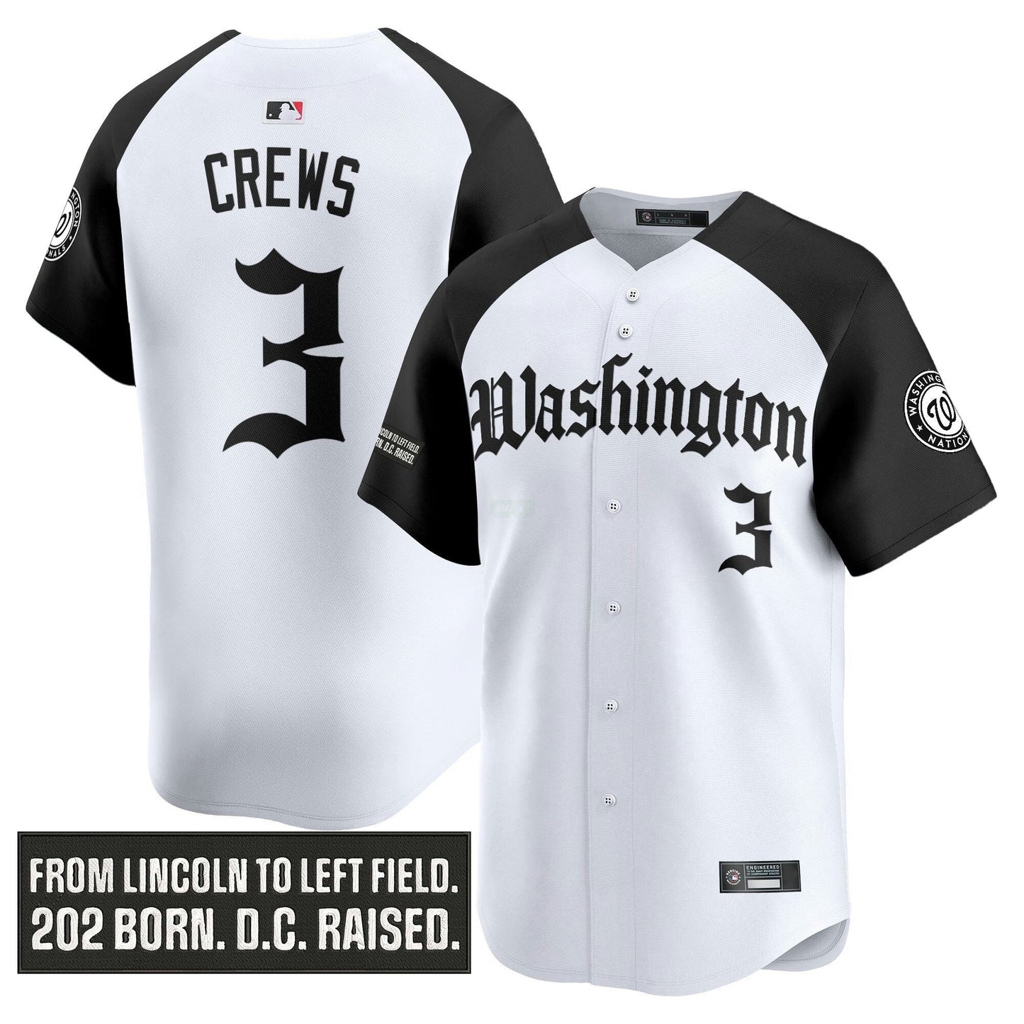 Camisa MLB Men’s Washington ‘Gothic Capitol Edition’ Vapor Premier Limited Jersey