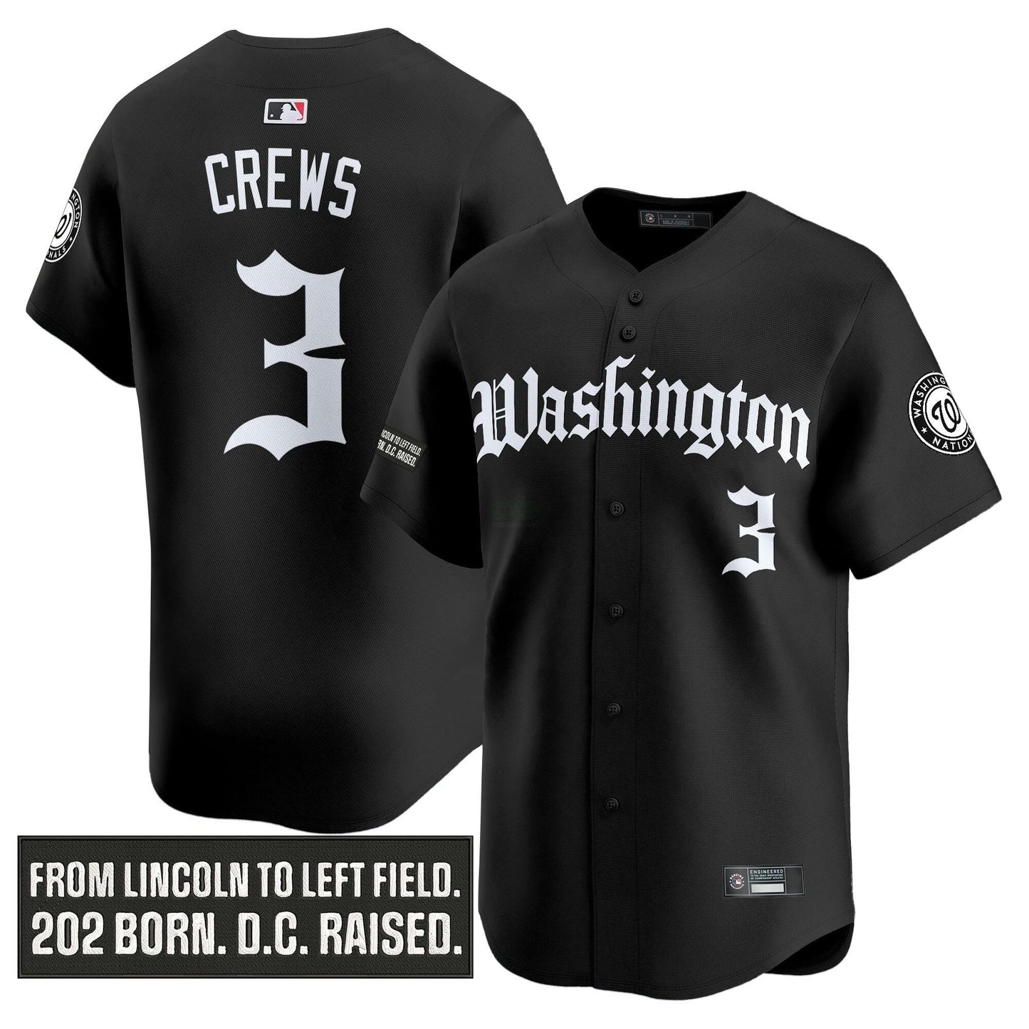 Camisa MLB Men’s Washington ‘Gothic Capitol Edition’ Vapor Premier Limited Jersey