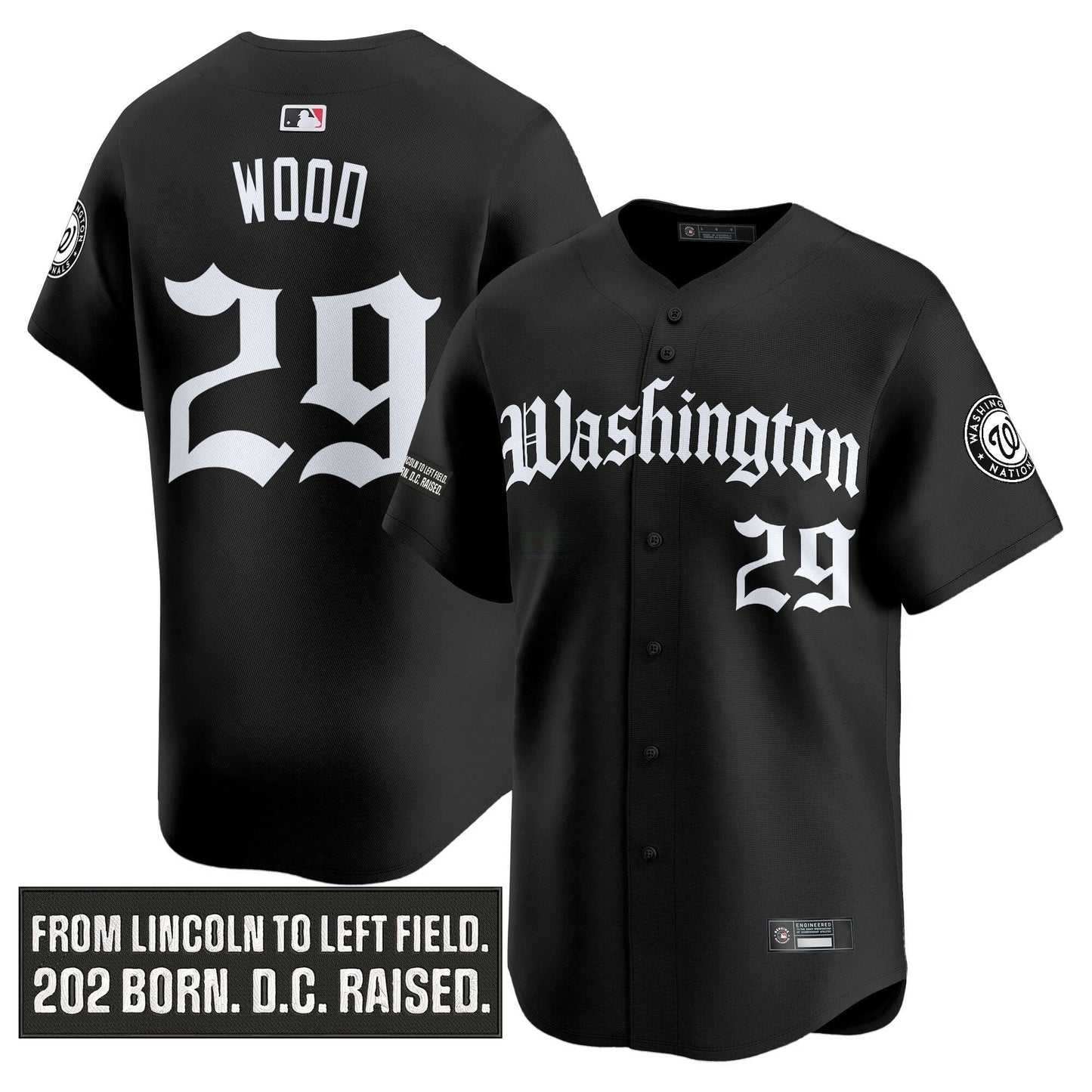 Camisa MLB Men’s Washington ‘Gothic Capitol Edition’ Vapor Premier Limited Jersey