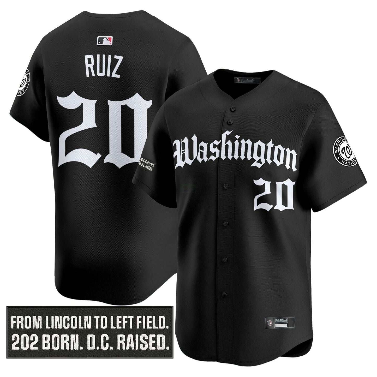 Camisa MLB Men’s Washington ‘Gothic Capitol Edition’ Vapor Premier Limited Jersey