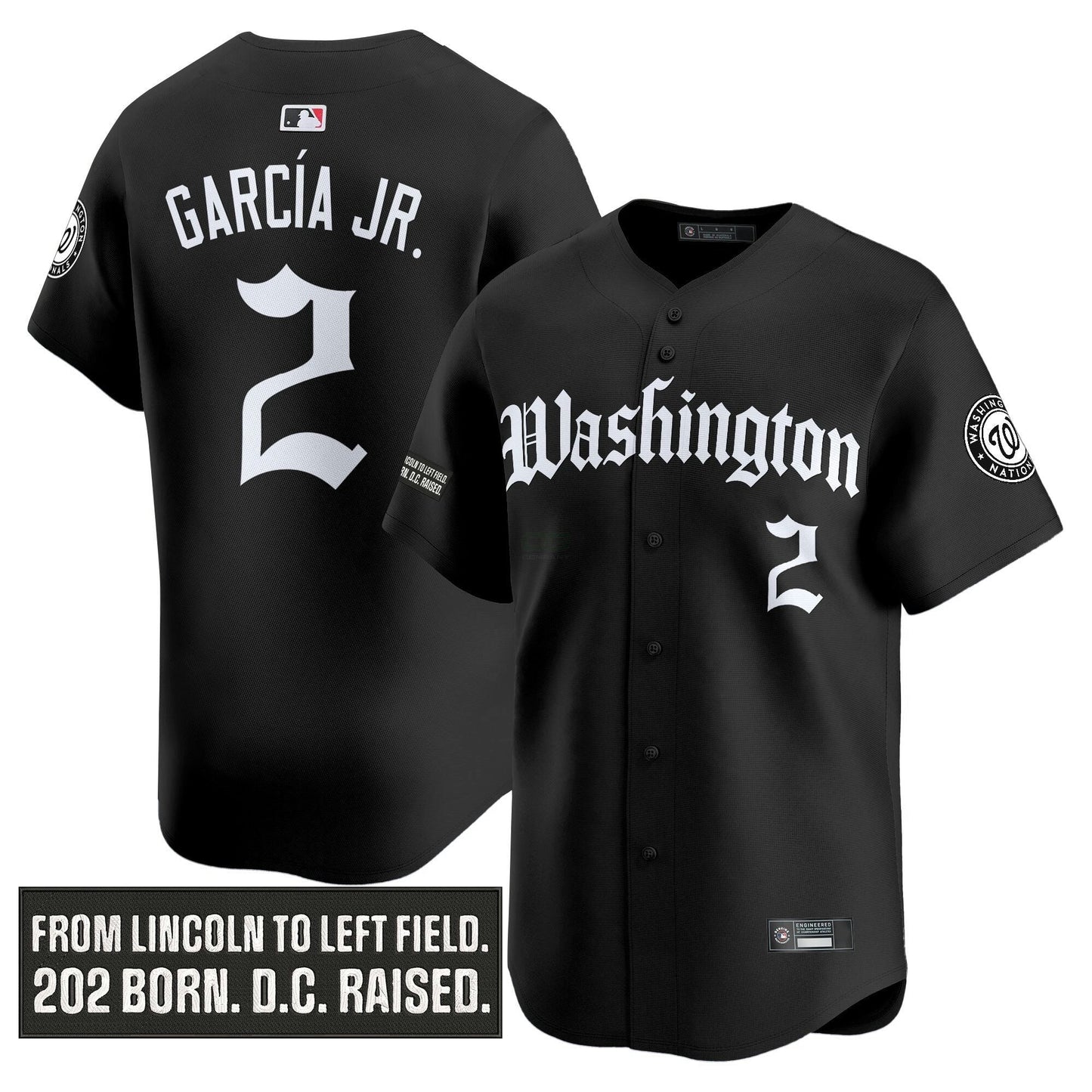 Camisa MLB Men’s Washington ‘Gothic Capitol Edition’ Vapor Premier Limited Jersey
