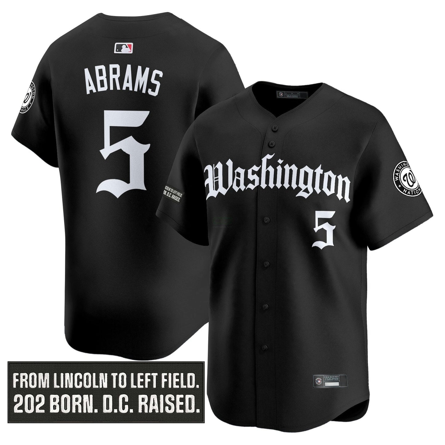 Camisa MLB Men’s Washington ‘Gothic Capitol Edition’ Vapor Premier Limited Jersey