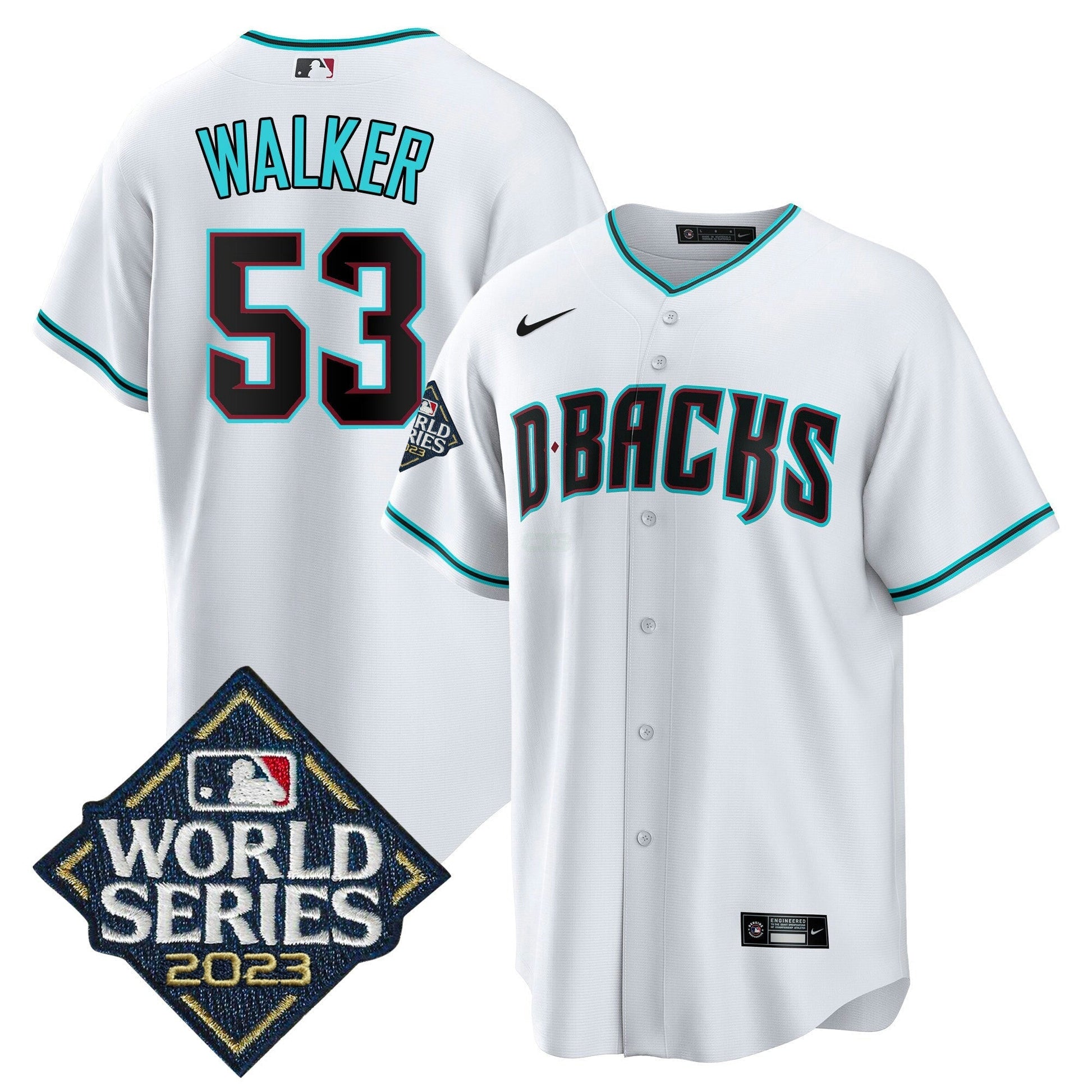 Camisa MLB Men’s White 2023 World Series Jersey