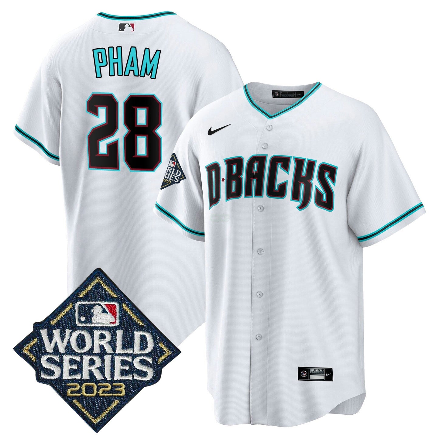 Camisa MLB Men’s White 2023 World Series Jersey