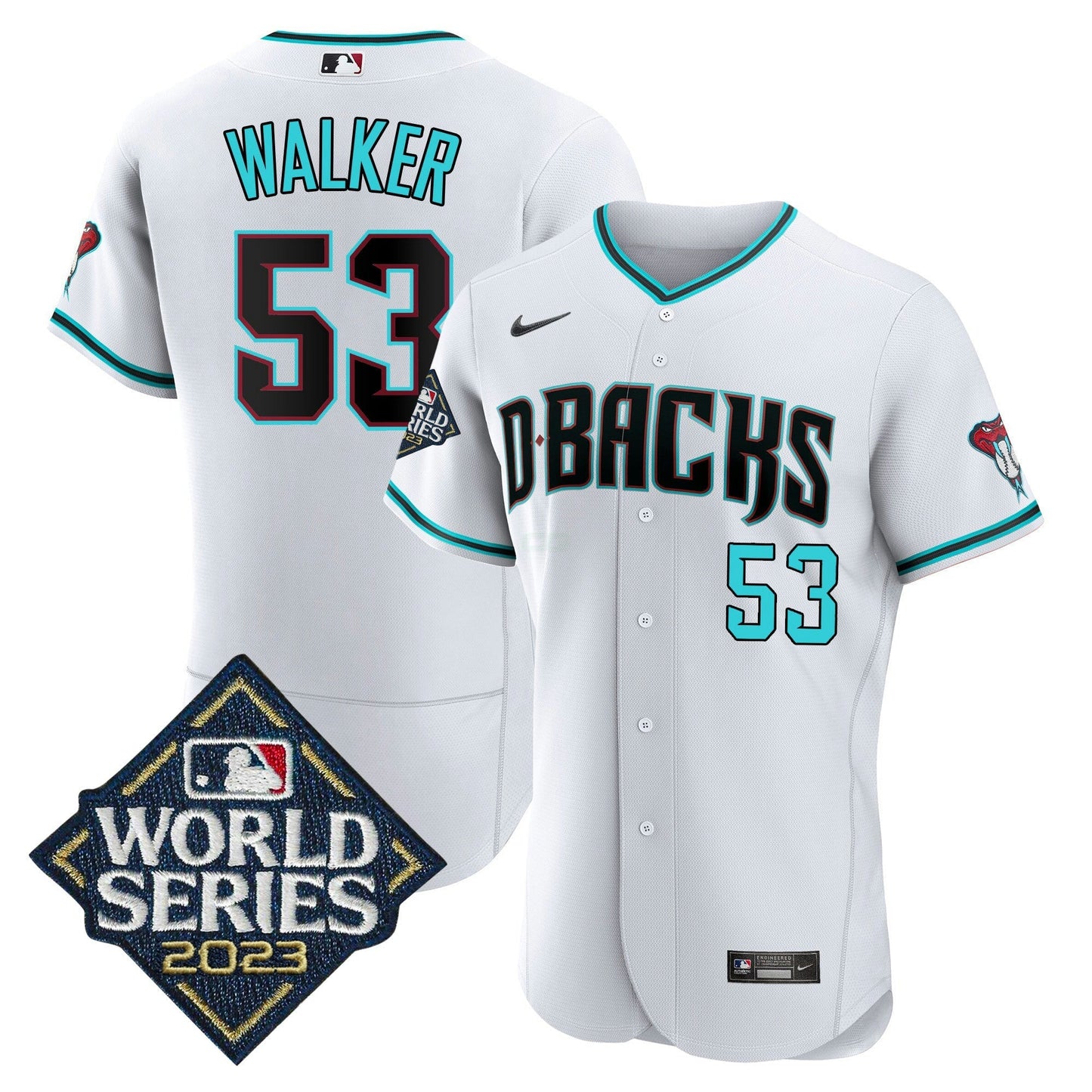 Camisa MLB Men’s White 2023 World Series Jersey