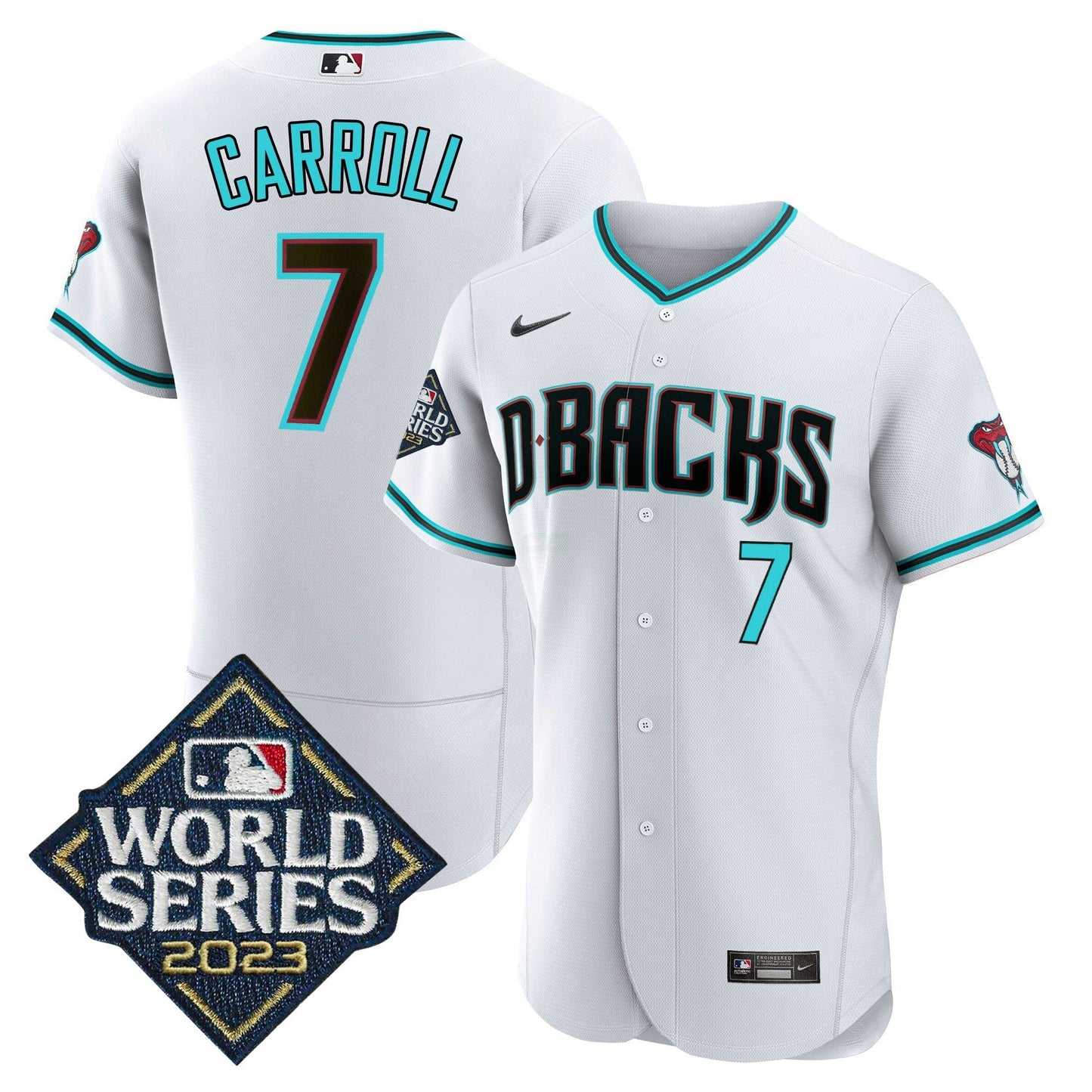 Camisa MLB Men’s White 2023 World Series Jersey