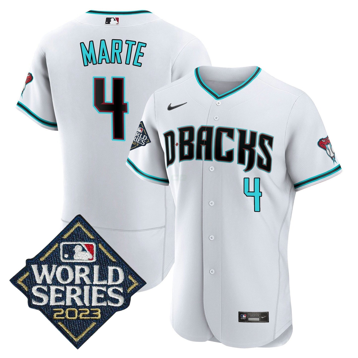 Camisa MLB Men’s White 2023 World Series Jersey