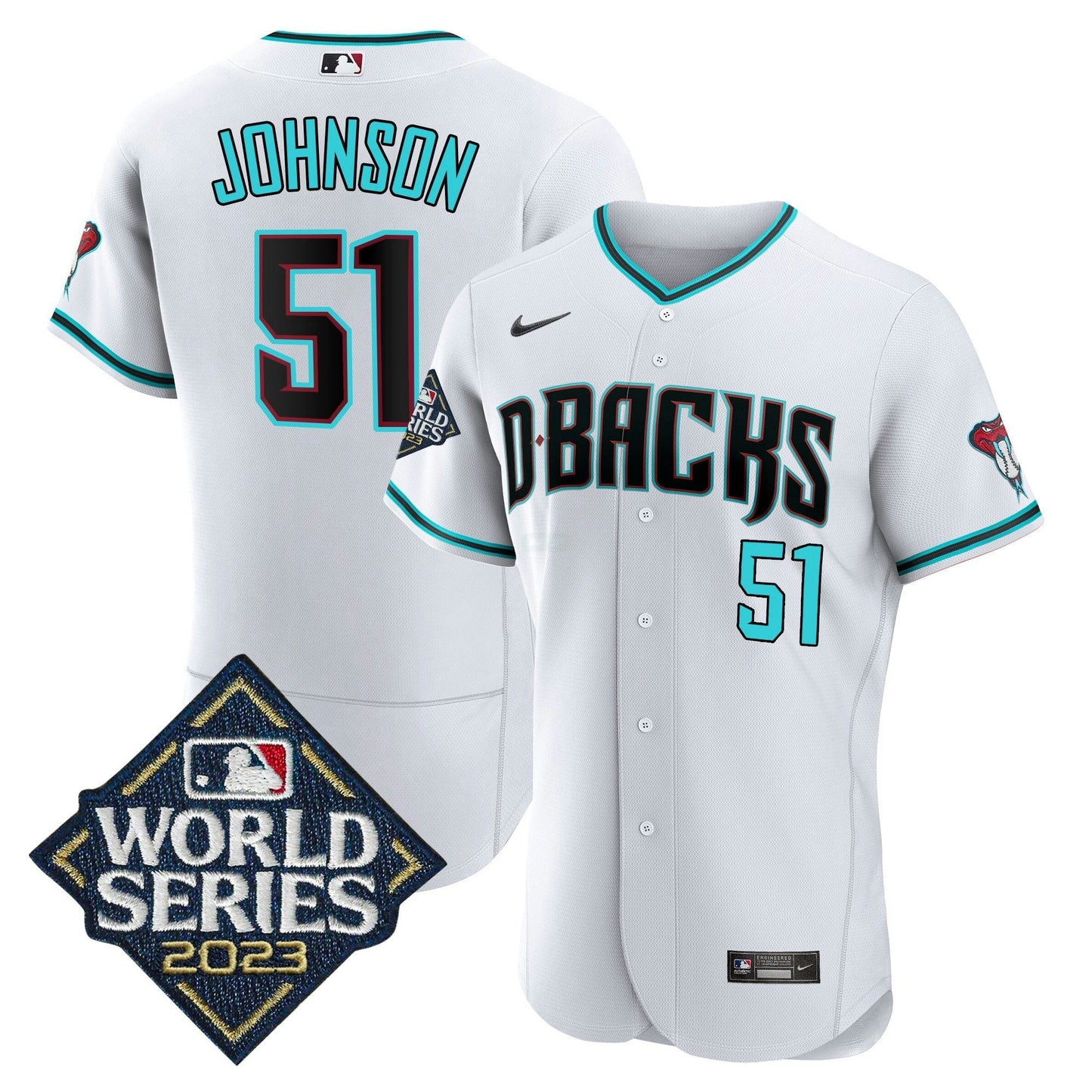Camisa MLB Men’s White 2023 World Series Jersey