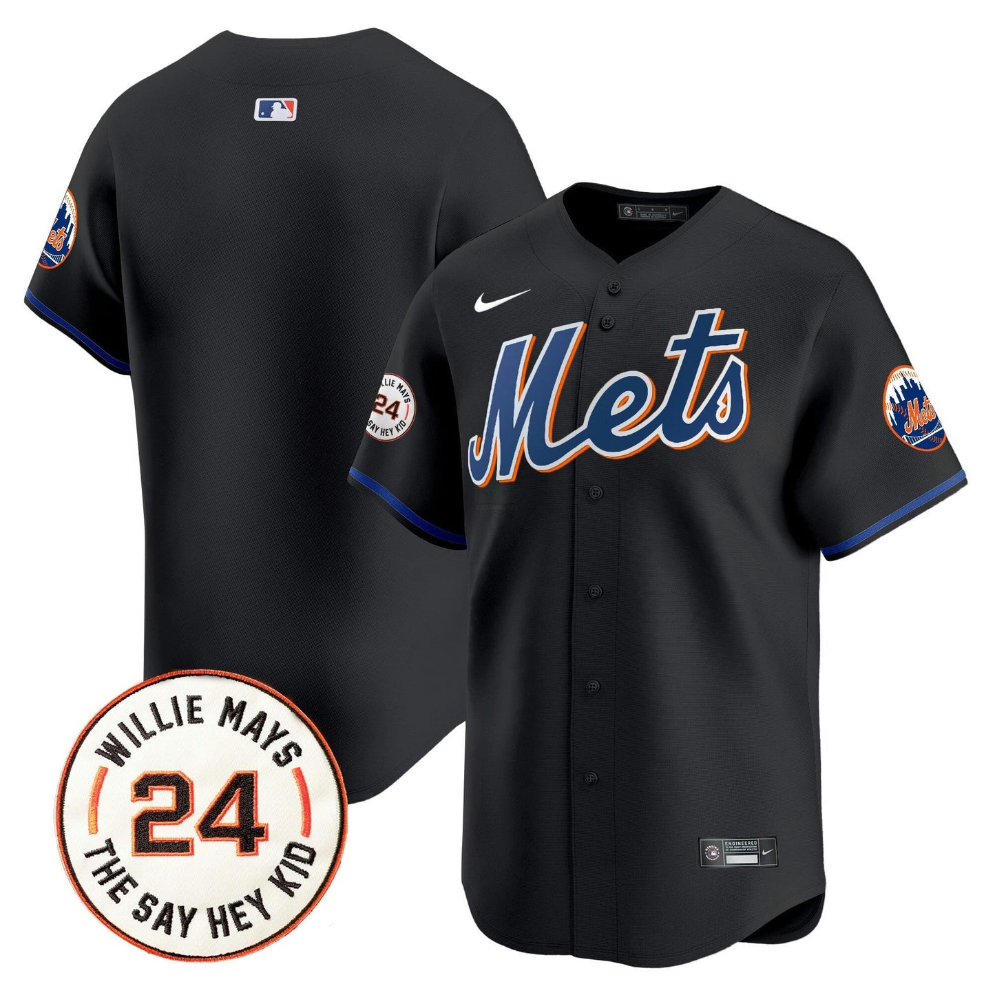 Camisa MLB Men’s Willie Mays Patch Vapor Premier Limited Jersey