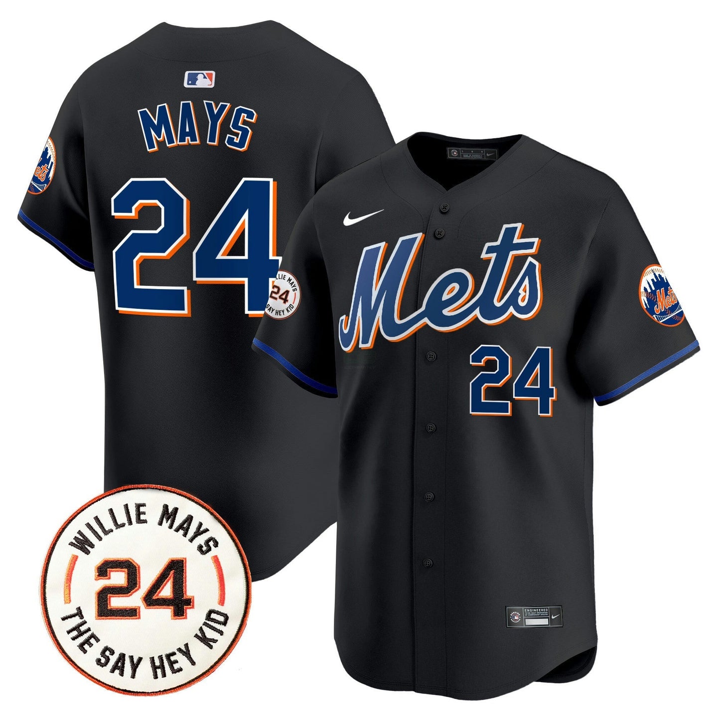 Camisa MLB Men’s Willie Mays Patch Vapor Premier Limited Jersey