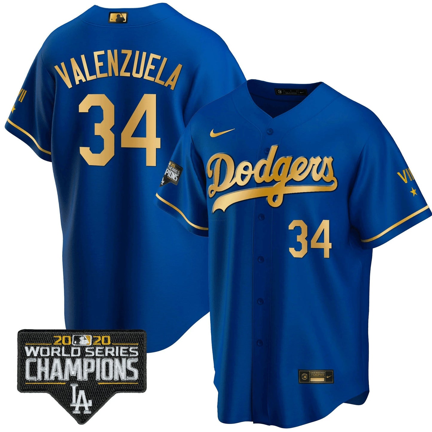 Camisa MLB Men’s World Series 2020 Dourada Jersey