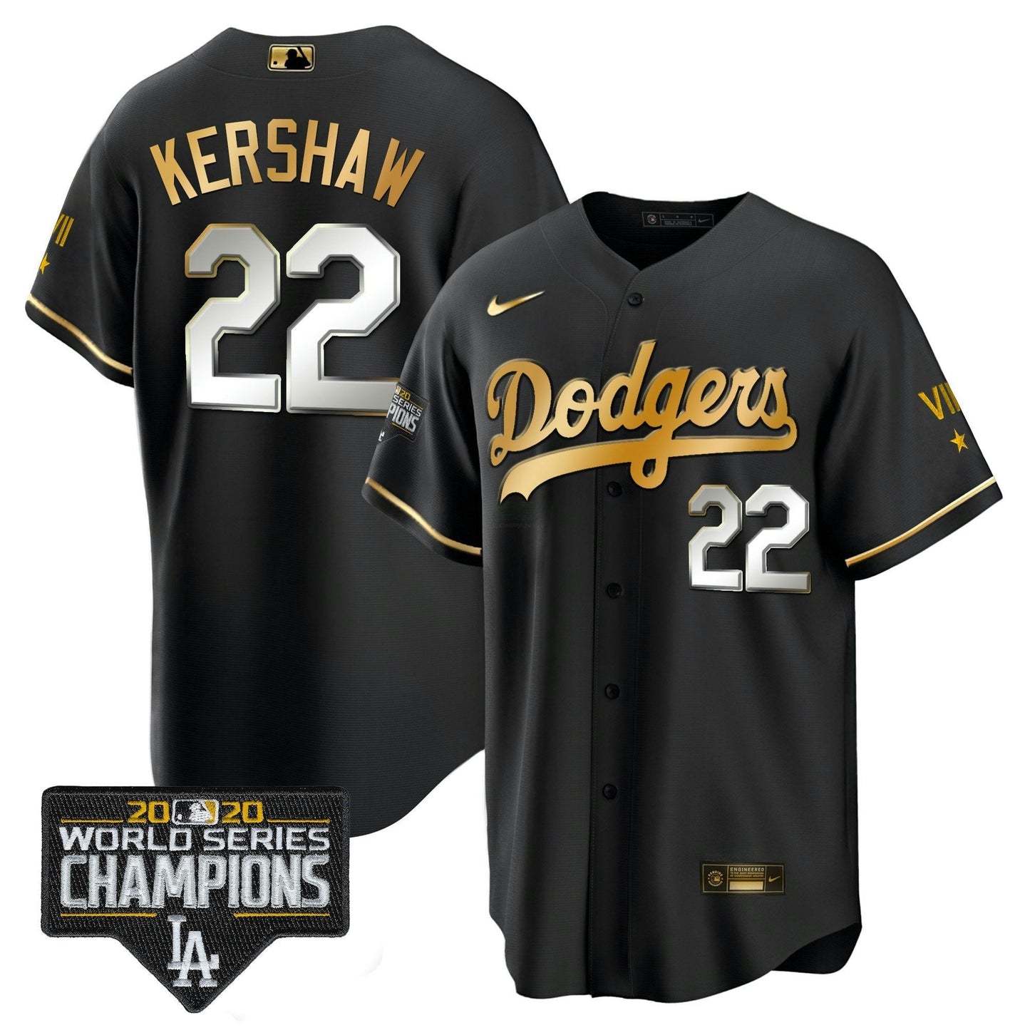 Camisa MLB Men’s World Series 2020 Dourada Jersey