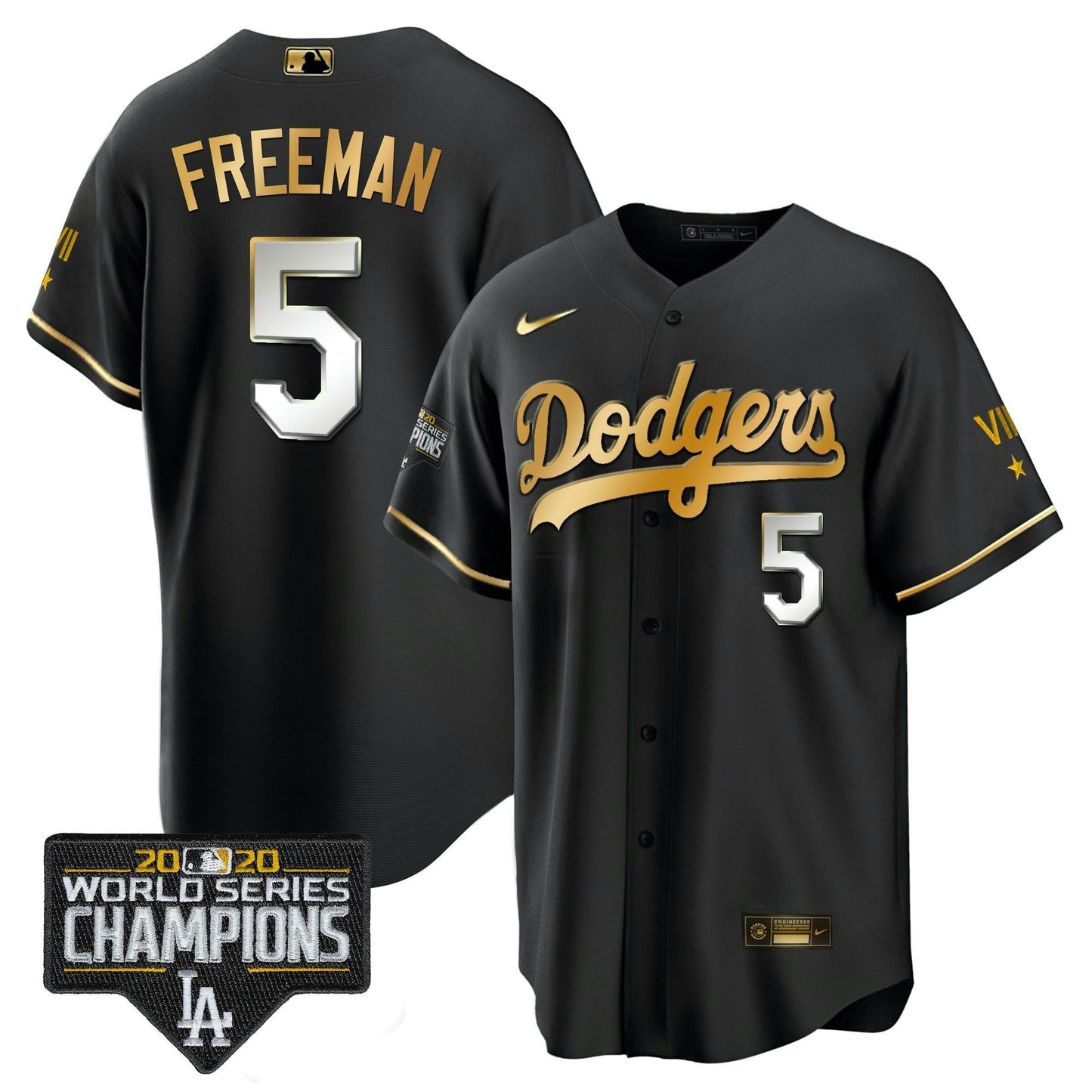 Camisa MLB Men’s World Series 2020 Dourada Jersey