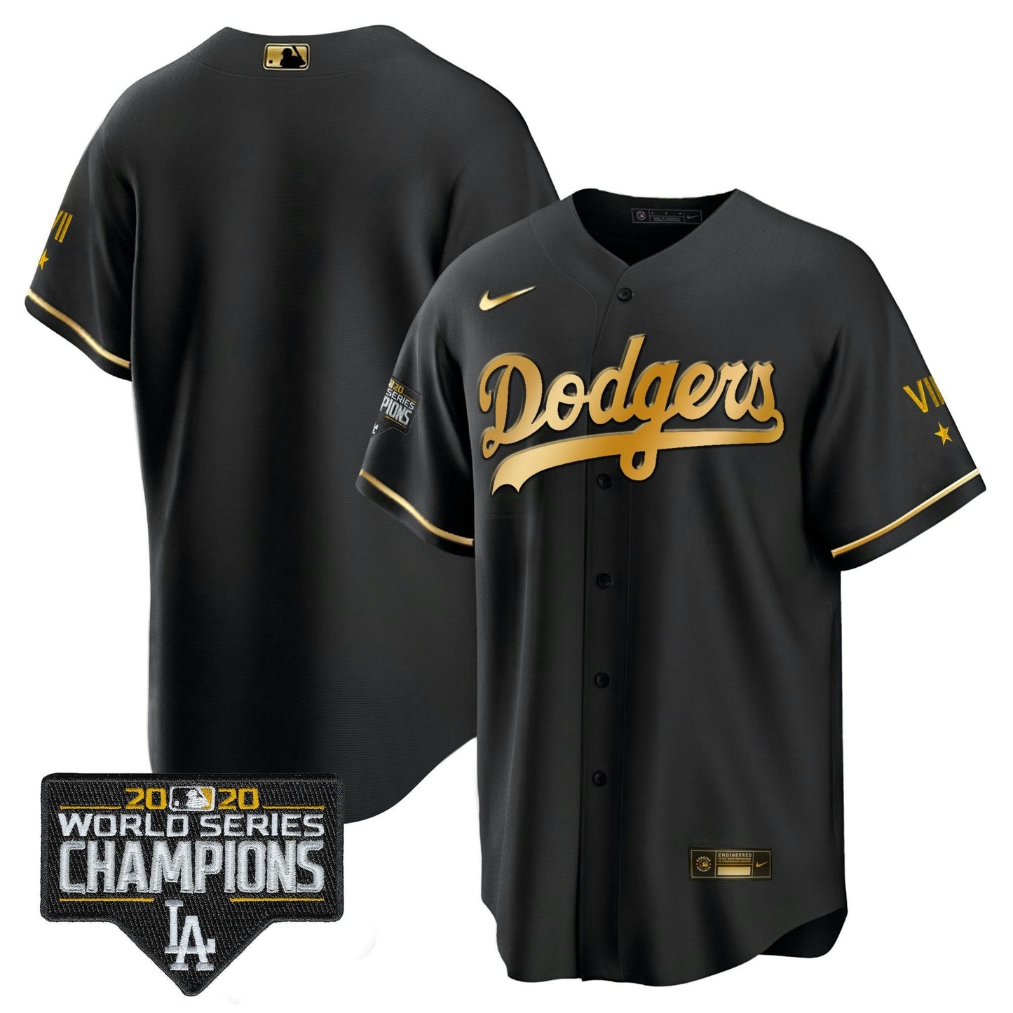 Camisa MLB Men’s World Series 2020 Dourada Jersey