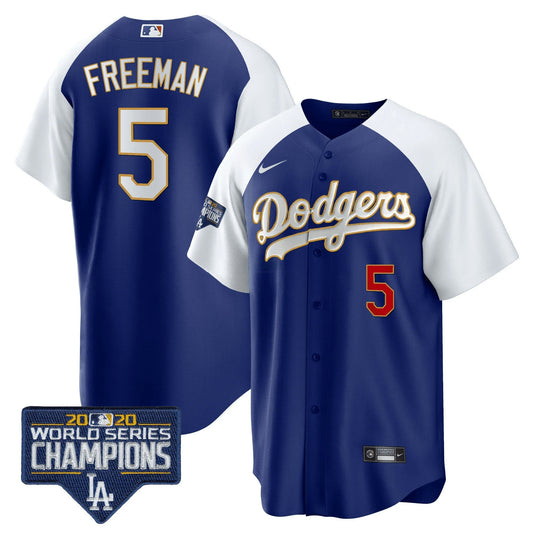 Camisa MLB Men’s World Series Champions Patch Cool Base Dourada Trim Jersey