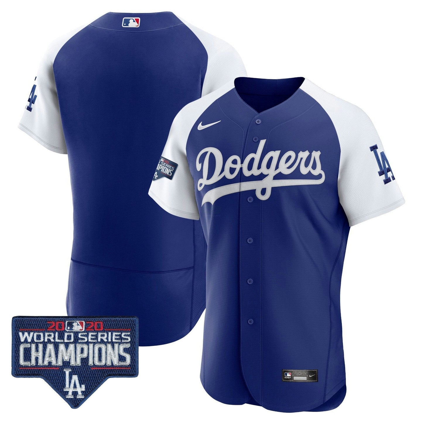 Camisa MLB Men’s World Series Champions Patch Flex Base Jersey