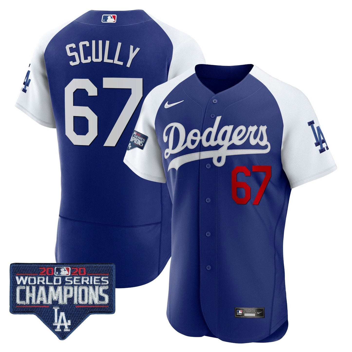 Camisa MLB Men’s World Series Champions Patch Flex Base Jersey
