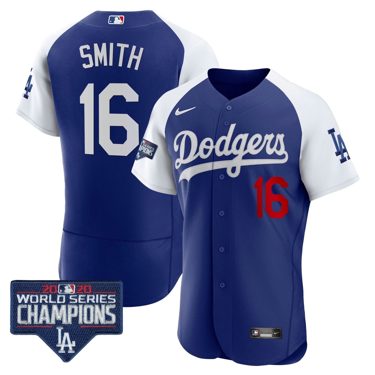 Camisa MLB Men’s World Series Champions Patch Flex Base Jersey