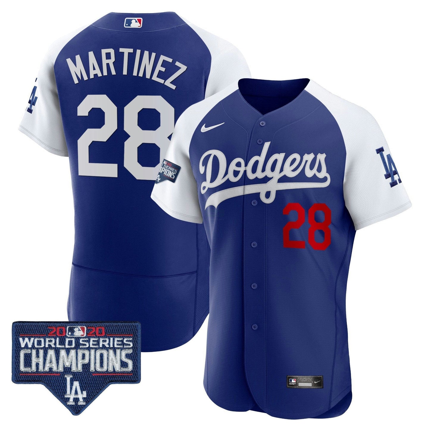 Camisa MLB Men’s World Series Champions Patch Flex Base Jersey