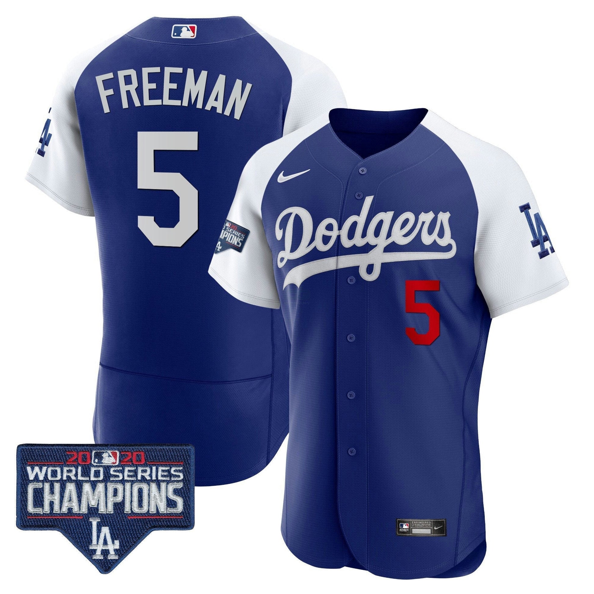 Camisa MLB Men’s World Series Champions Patch Flex Base Jersey