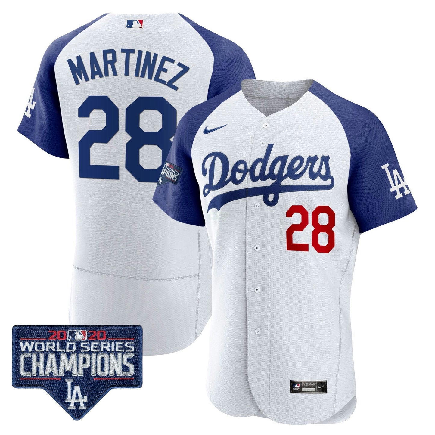 Camisa MLB Men’s World Series Champions Patch Flex Base Jersey