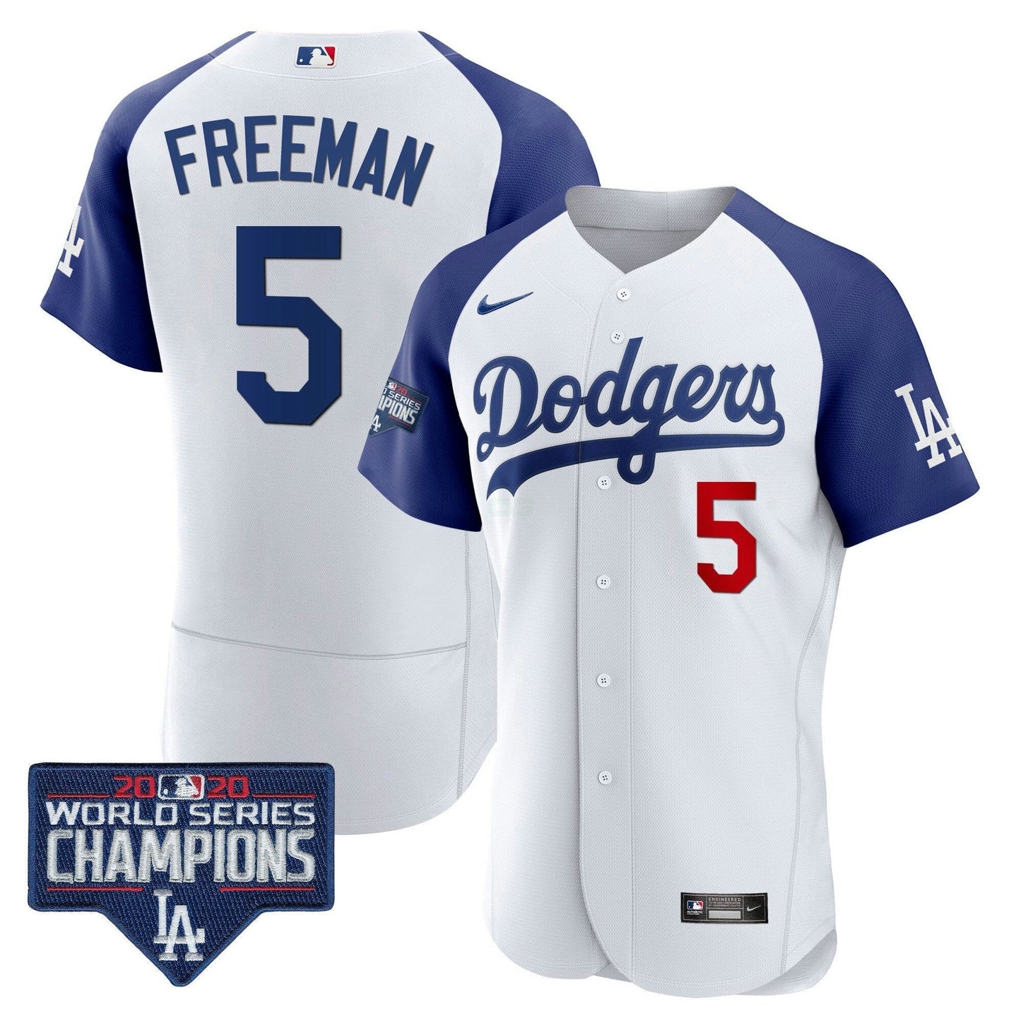 Camisa MLB Men’s World Series Champions Patch Flex Base Jersey