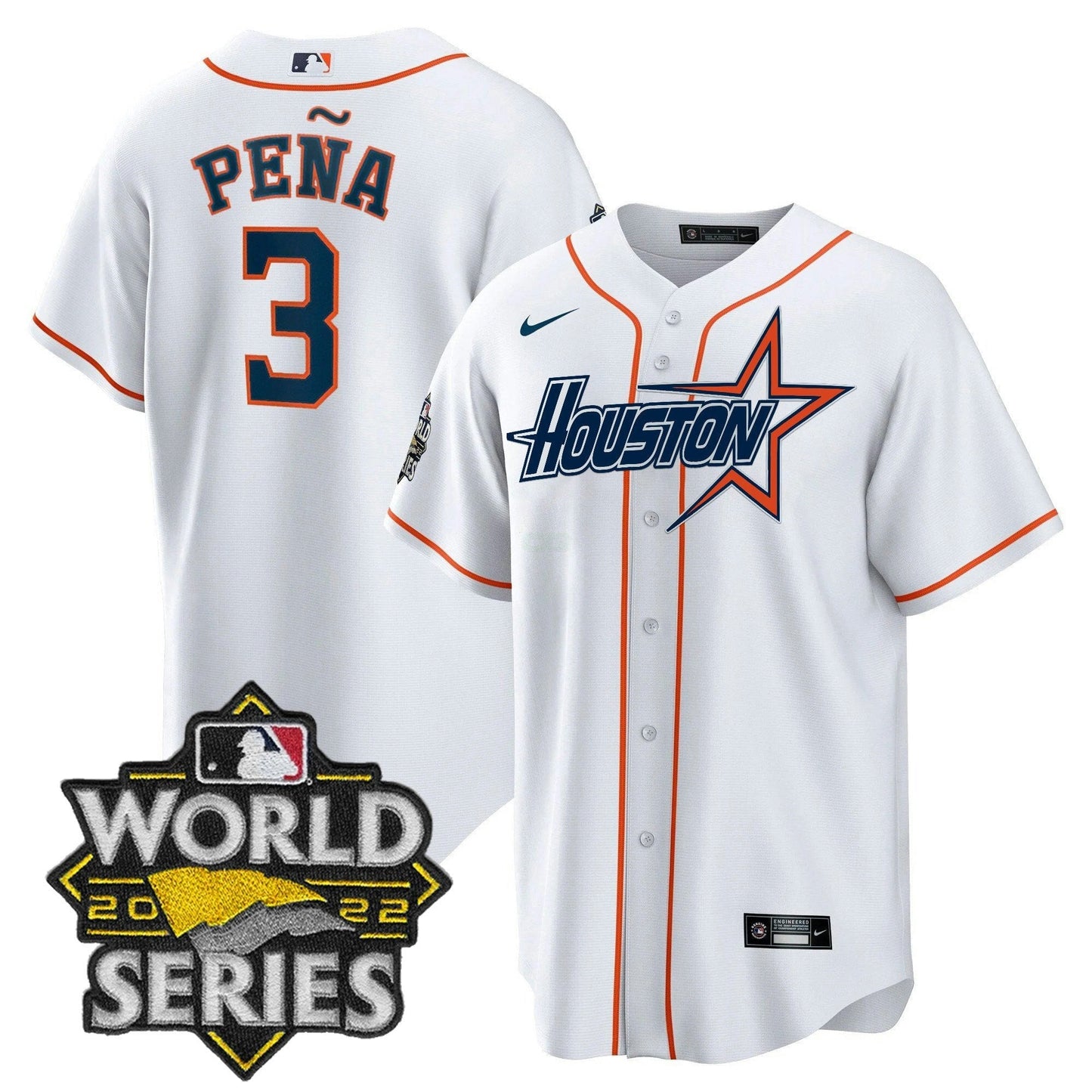Camisa MLB Men’s World Series Preta Dourada Special Jersey