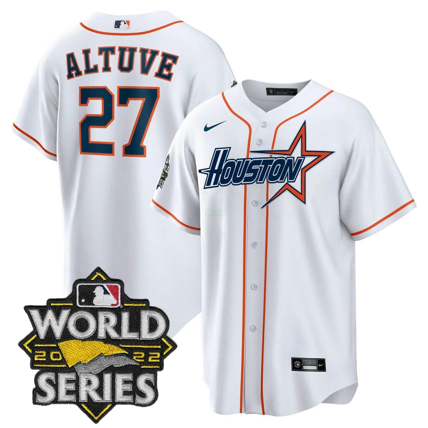 Camisa MLB Men’s World Series Preta Dourada Special Jersey