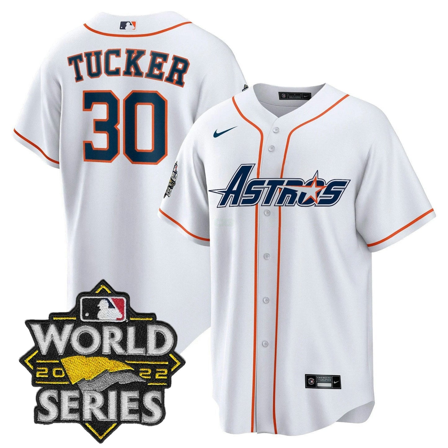 Camisa MLB Men’s World Series & Throwback Patch Dourada Jersey