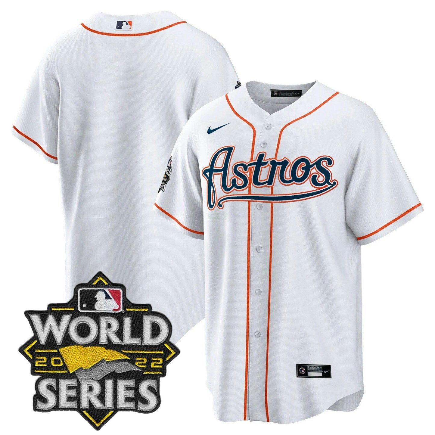 Camisa MLB Men’s World Series & Throwback Patch Dourada Jersey V2