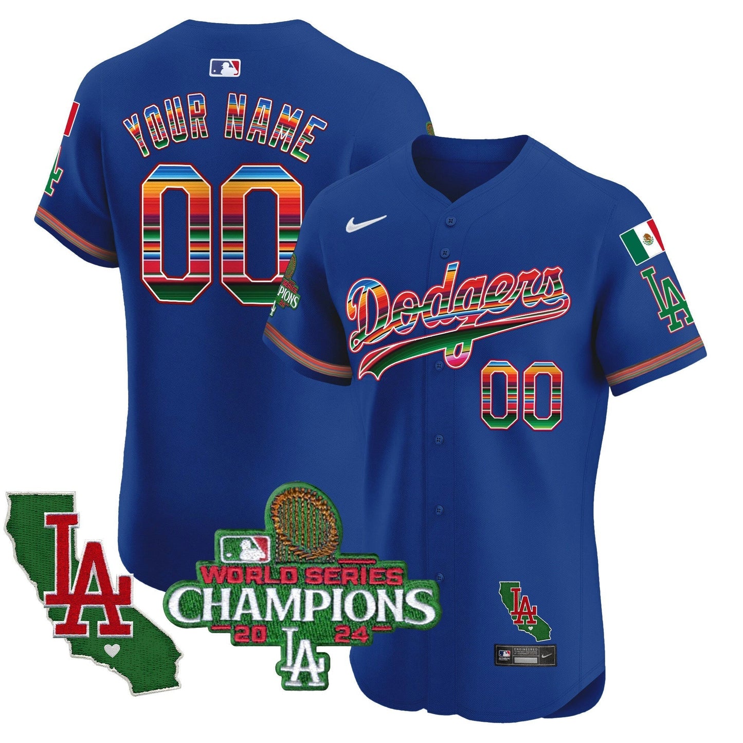 Camisa MLB Mexico 2024 World Series Champions Vapor Premier Elite Jersey