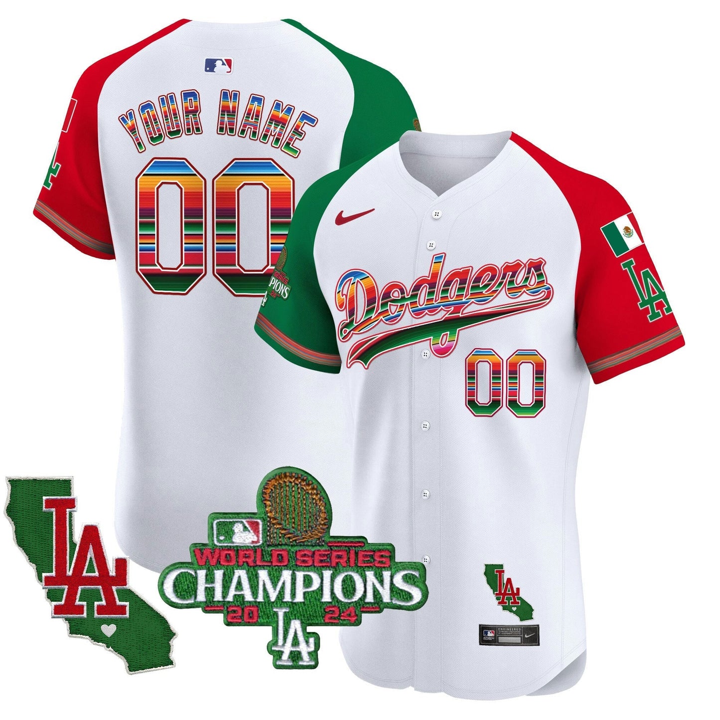 Camisa MLB Mexico 2024 World Series Champions Vapor Premier Elite Jersey