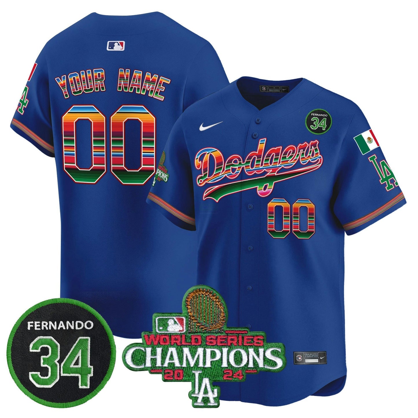 Camisa MLB Mexico 2024 World Series Champions Vapor Premier Limited Jersey V2