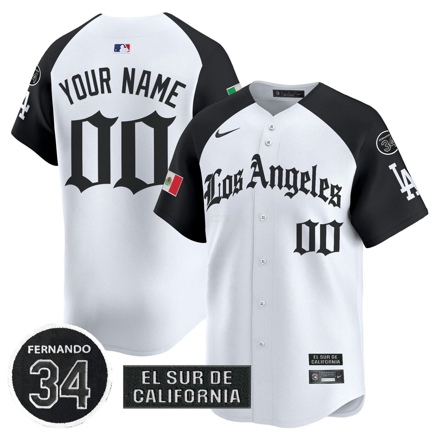 Camisa MLB Mexico 2025 LA Gothic Style Vapor Premier Limited Jersey