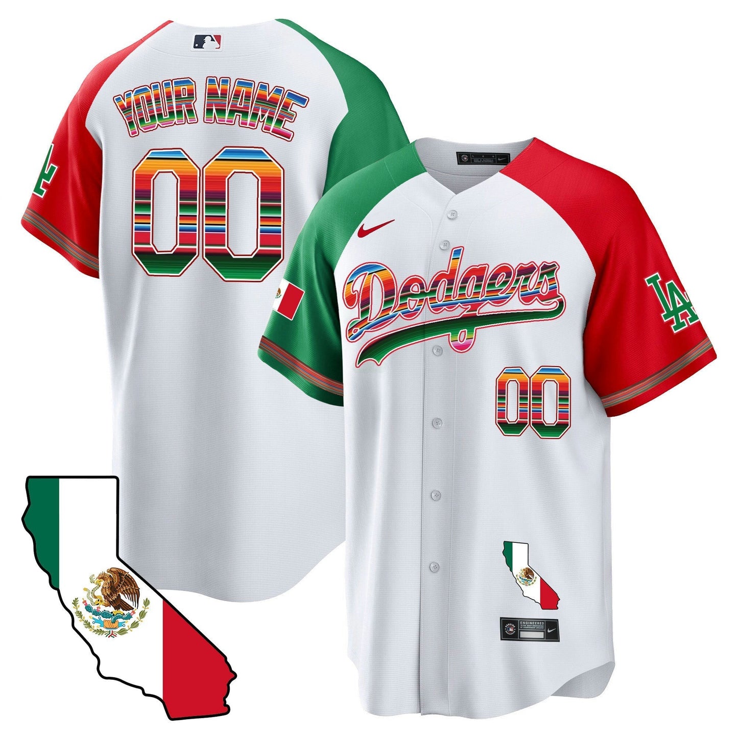 Camisa MLB Mexico California Map Cool Base Jersey