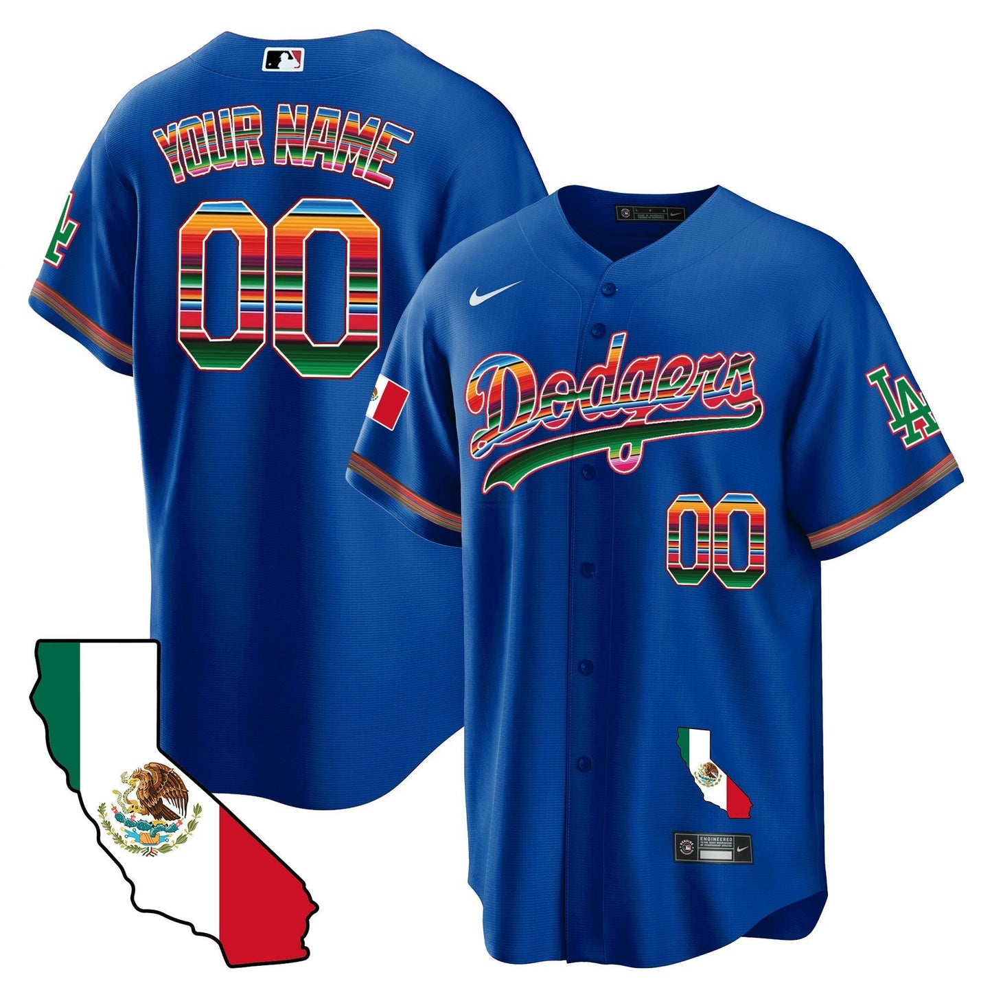 Camisa MLB Mexico California Map Cool Base Jersey