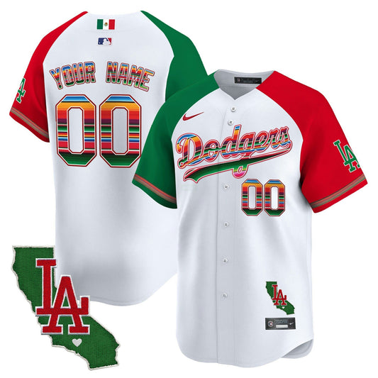 Camisa MLB Los Angeles Dodgers Mexico California Patch Vapor Premier Limited Jersey V2