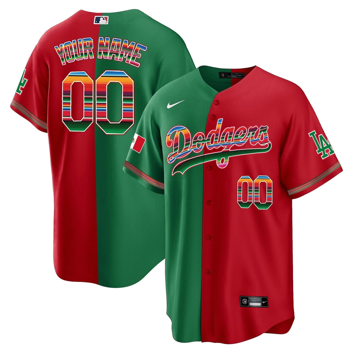 Camisa MLB Los Angeles Dodgers Mexico Cool Base Limited Jersey