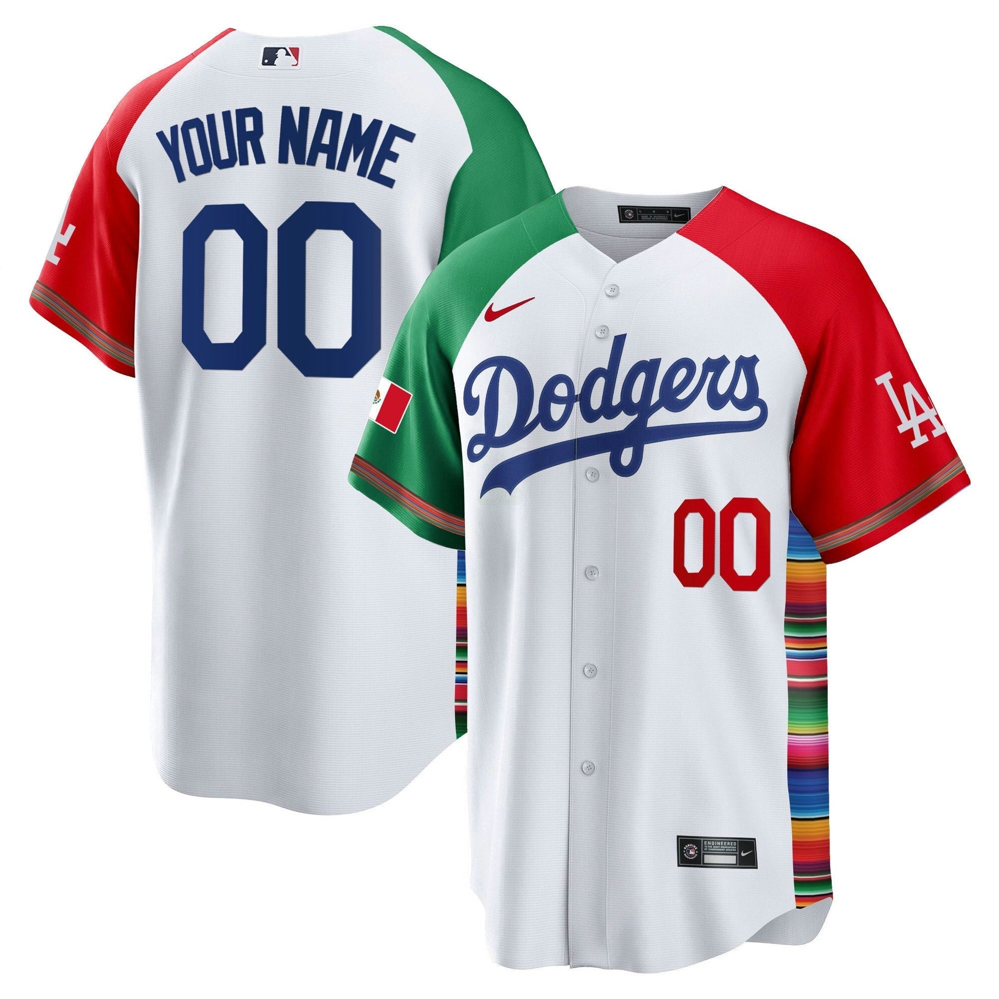 Camisa MLB Los Angeles Dodgers Mexico Cool Base Limited Jersey V2