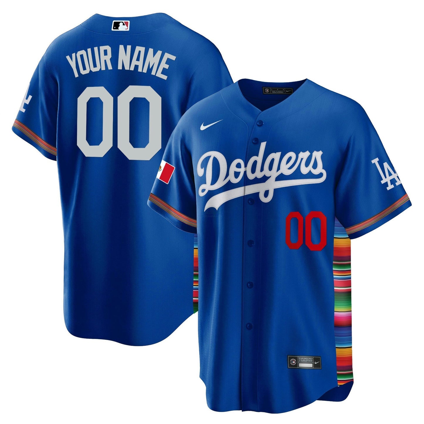 Camisa MLB Los Angeles Dodgers Mexico Cool Base Limited Jersey V2