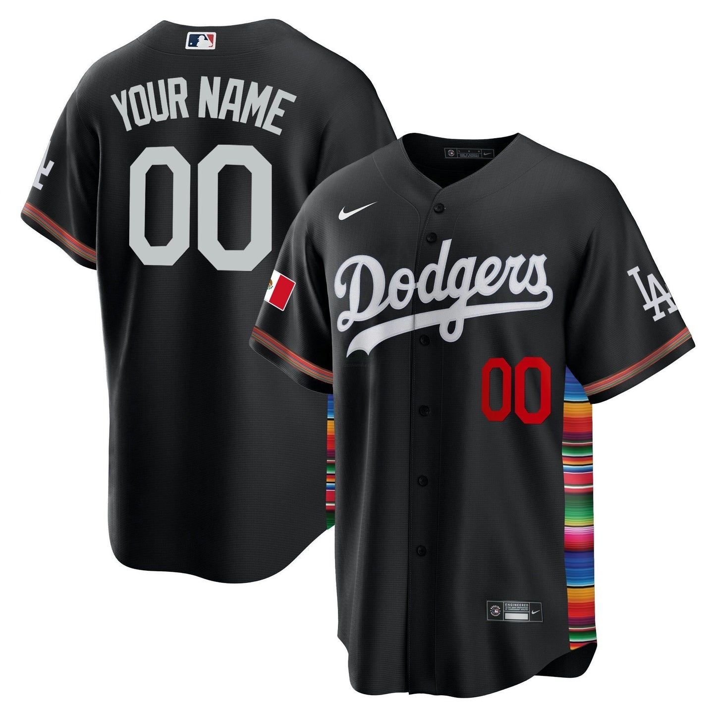 Camisa MLB Los Angeles Dodgers Mexico Cool Base Limited Jersey V2