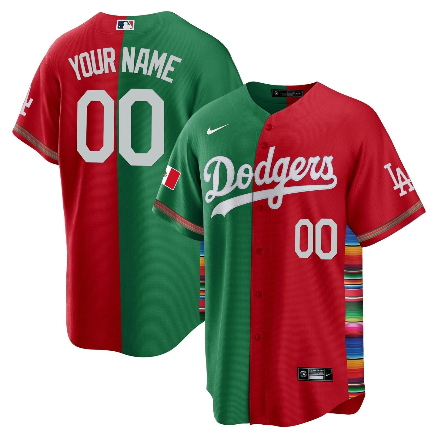 Camisa MLB Los Angeles Dodgers Mexico Cool Base Limited Jersey V2