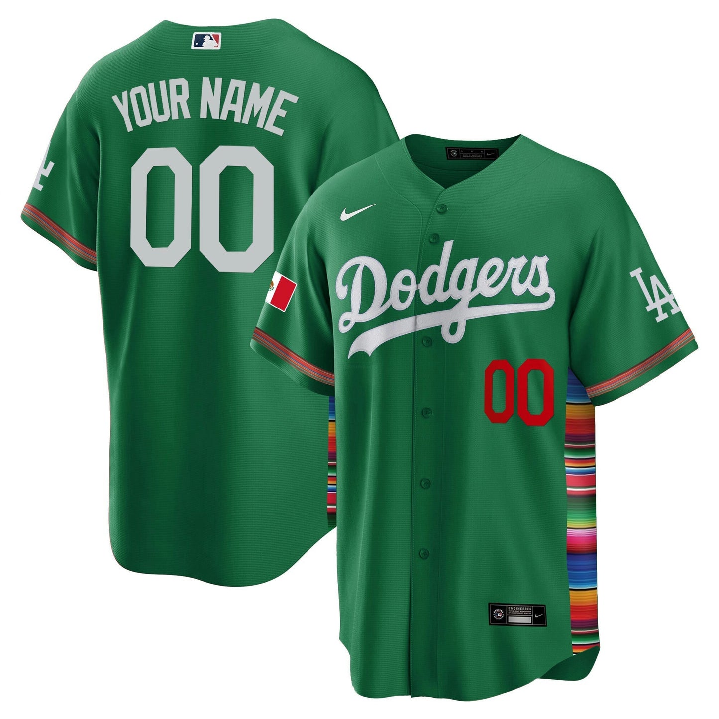 Camisa MLB Los Angeles Dodgers Mexico Cool Base Limited Jersey V2