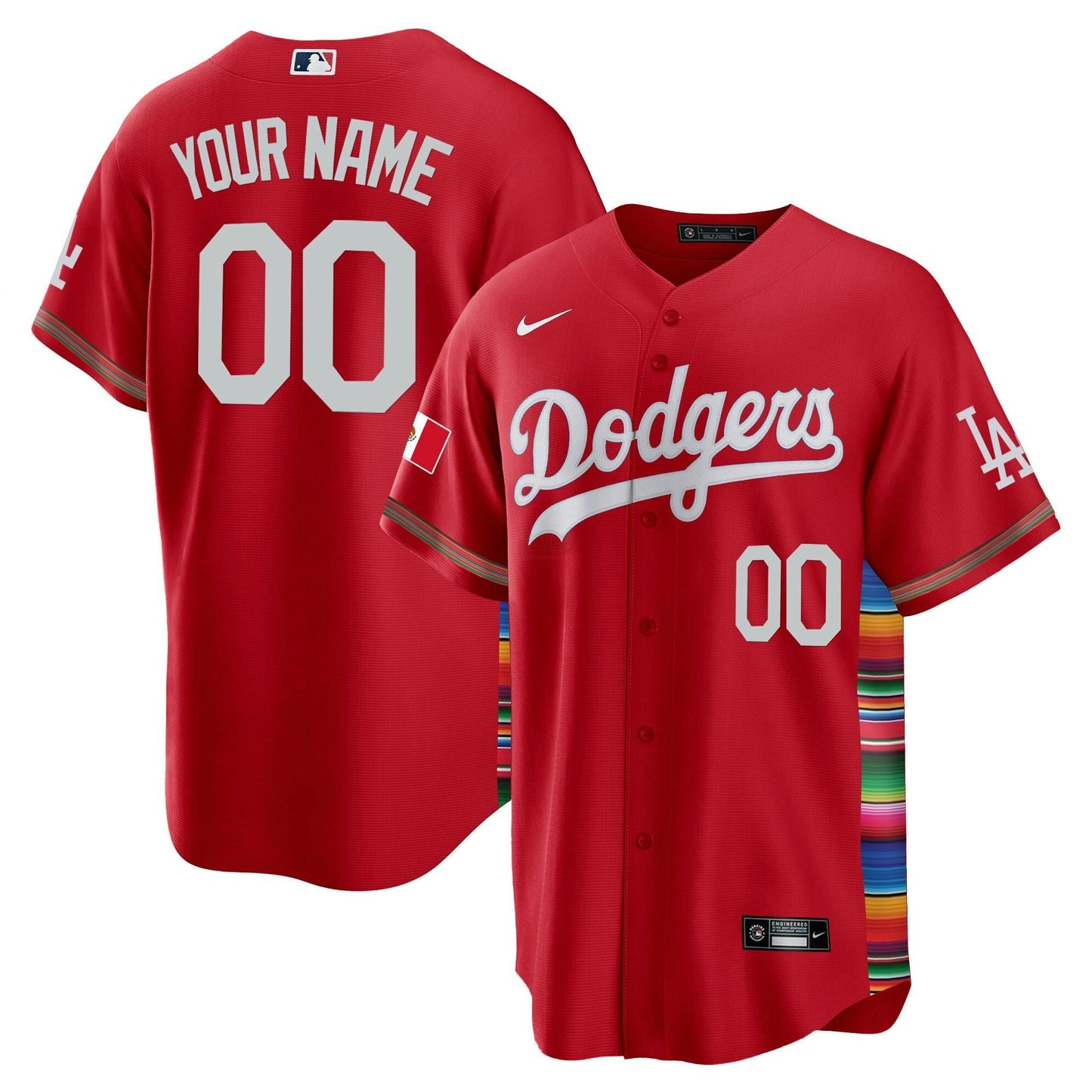 Camisa MLB Los Angeles Dodgers Mexico Cool Base Limited Jersey V2
