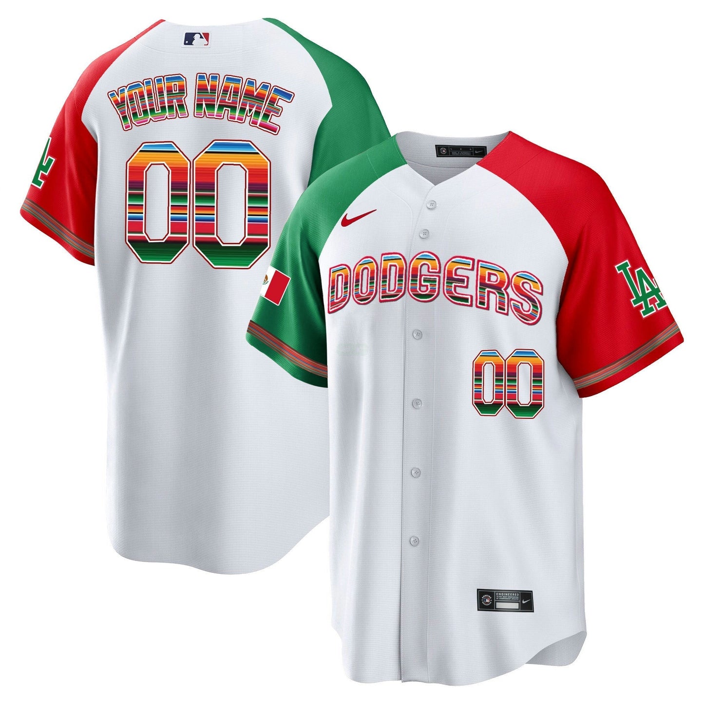 Camisa MLB Los Angeles Dodgers Mexico Cool Base Limited Jersey V3