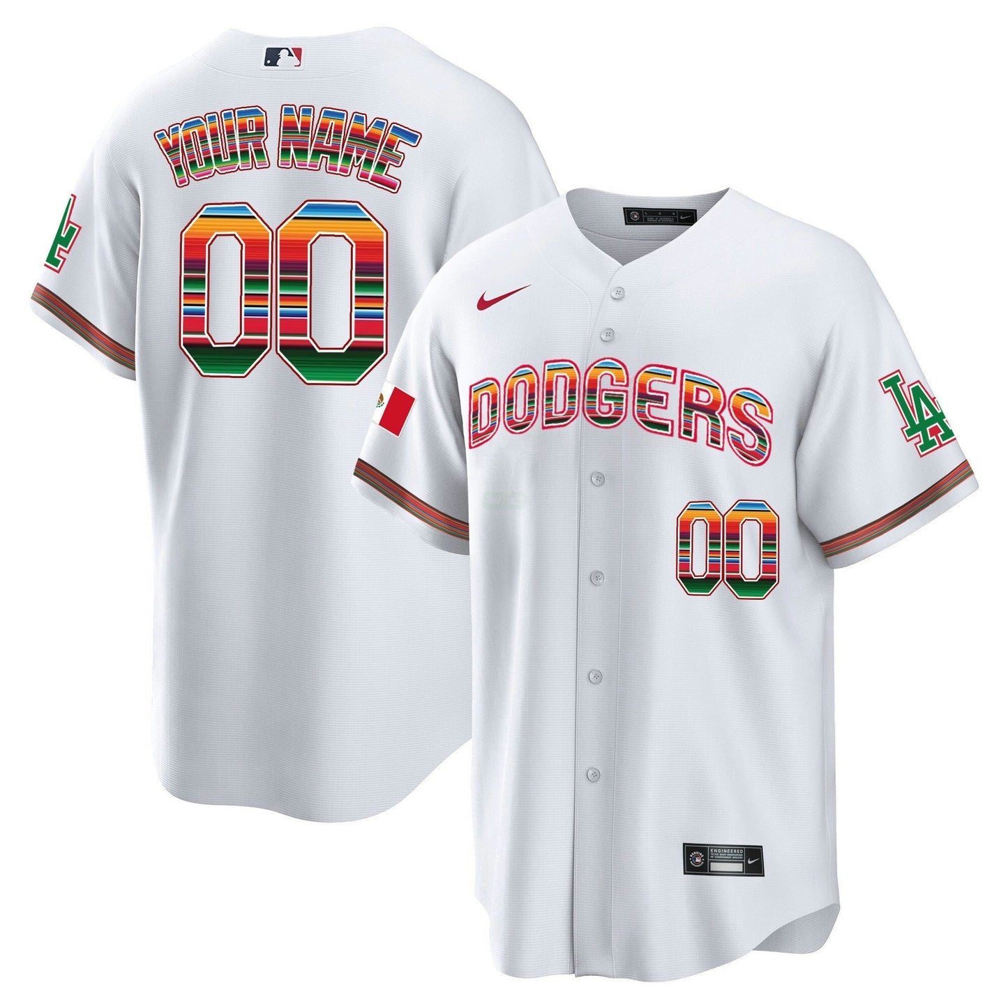 Camisa MLB Los Angeles Dodgers Mexico Cool Base Limited Jersey V3