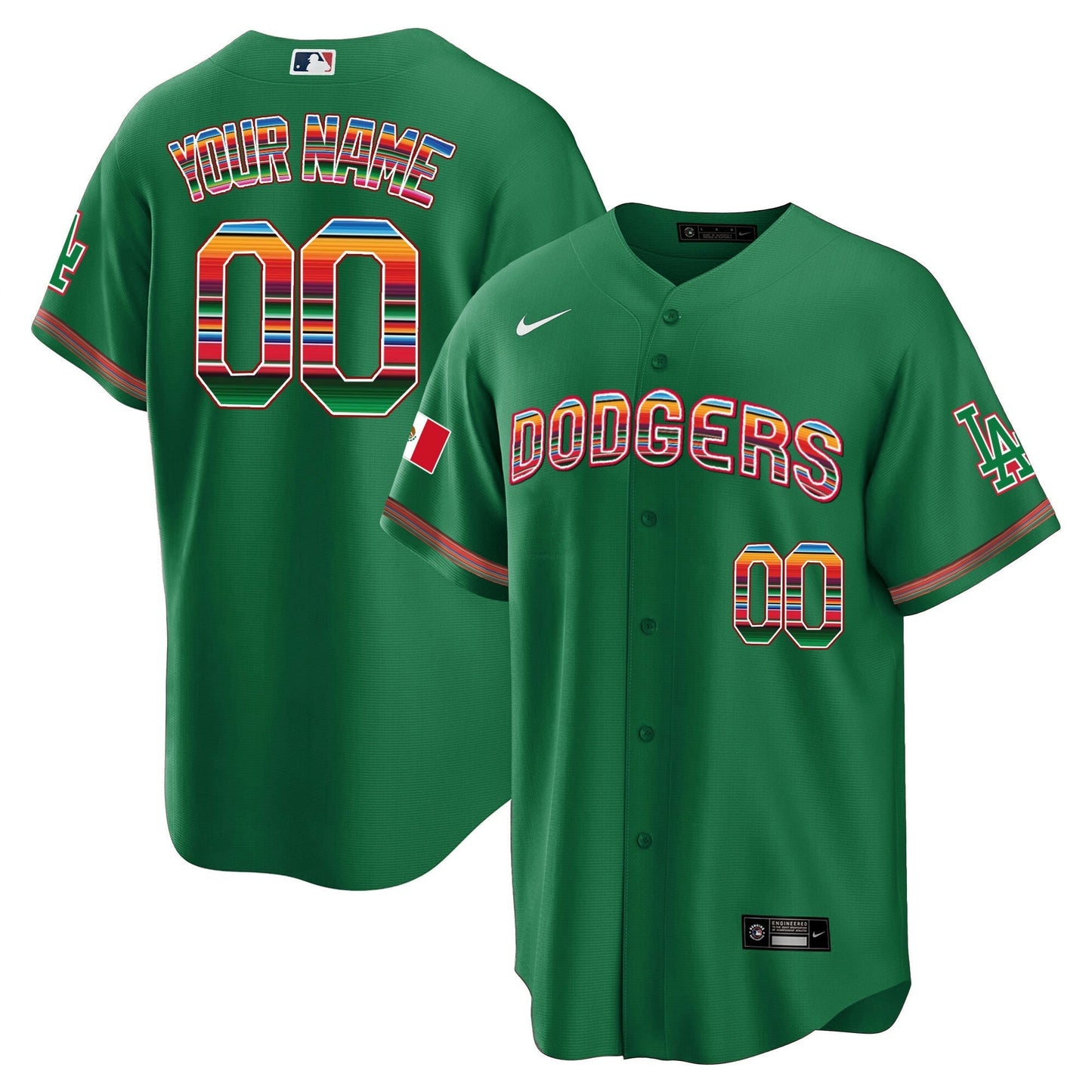 Camisa MLB Los Angeles Dodgers Mexico Cool Base Limited Jersey V3